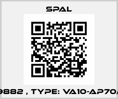 P/N: 59882 , Type: VA10-AP70/LL-61S SPAL
