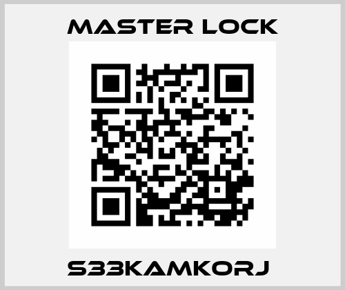 S33KAMKORJ  Master Lock