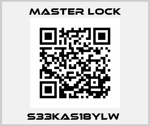 S33KAS18YLW  Master Lock