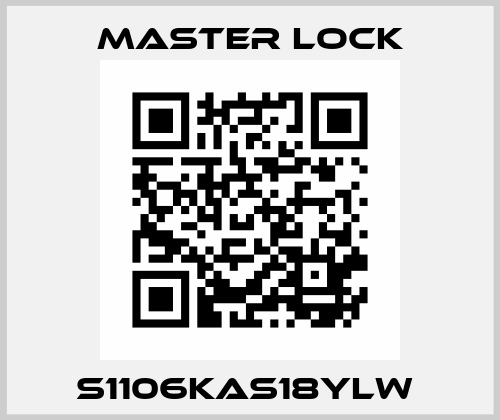 S1106KAS18YLW  Master Lock