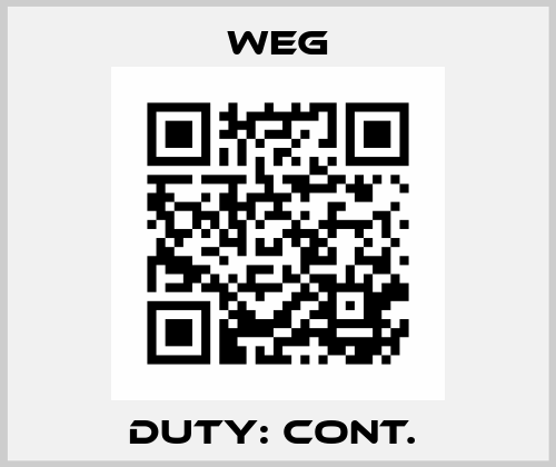 DUTY: CONT.  Weg