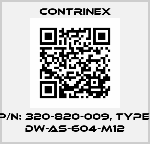 p/n: 320-820-009, Type: DW-AS-604-M12 Contrinex