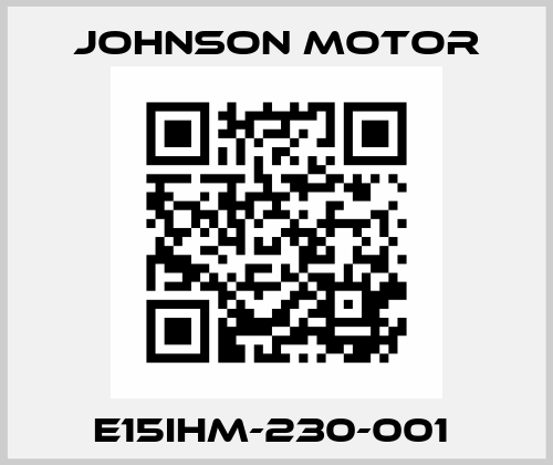 E15IHM-230-001  Johnson Motor