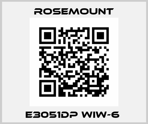 E3051DP WIW-6  Rosemount