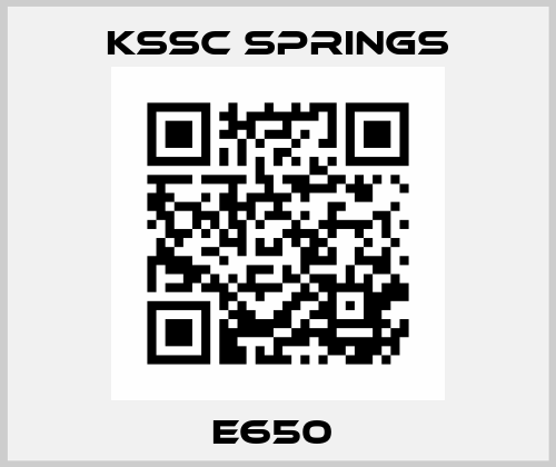 E650  KSSC Springs