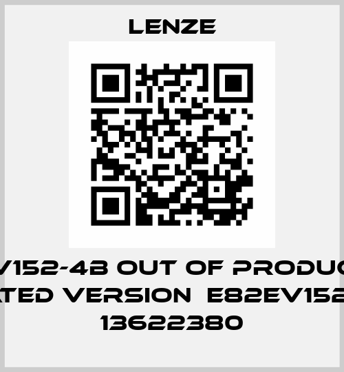 E82EV152-4B out of production, updated version  E82EV152K4C / 13622380 Lenze