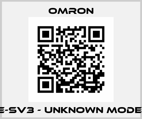 EE-SV3 - UNKNOWN MODEL  Omron