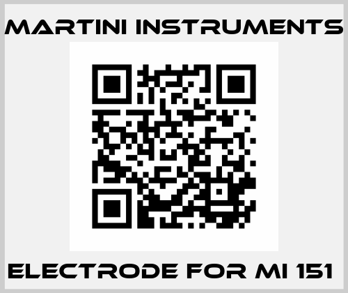 ELECTRODE FOR MI 151  Martini Instruments
