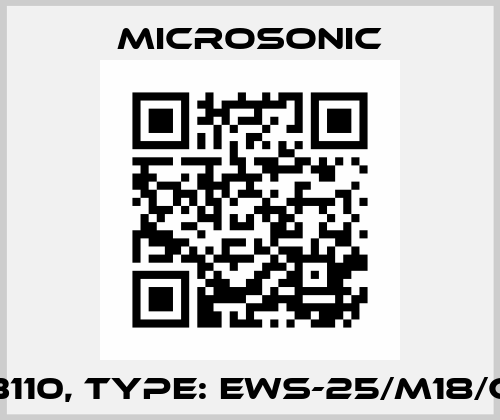 p/n: 33110, Type: ews-25/M18/CD Set Microsonic
