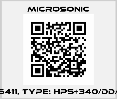 p/n: 26411, Type: hps+340/DD/TC/G2 Microsonic