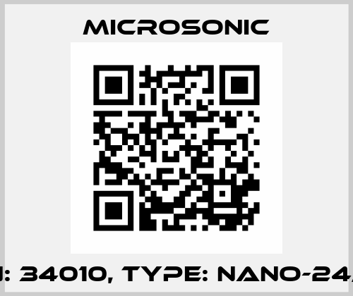 p/n: 34010, Type: nano-24/CE Microsonic