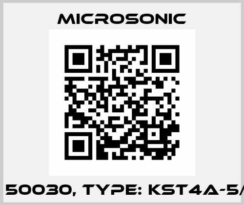 p/n: 50030, Type: KST4A-5/M12 Microsonic