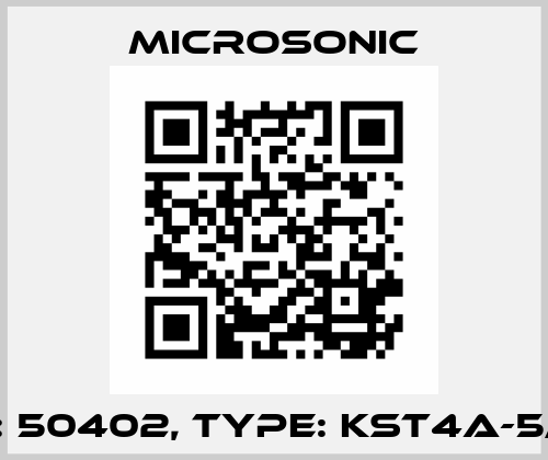 p/n: 50402, Type: KST4A-5/M8 Microsonic