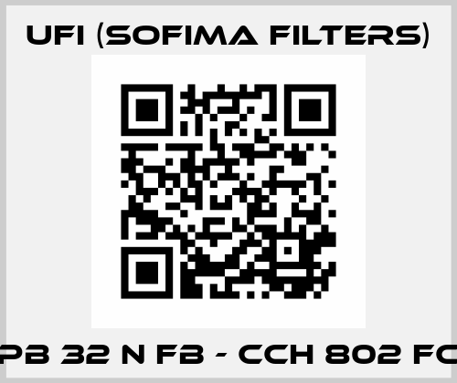 EPB 32 N FB - CCH 802 FC 1 Ufi (SOFIMA FILTERS)