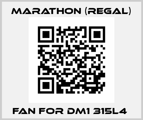FAN FOR DM1 315L4  Marathon (Regal)