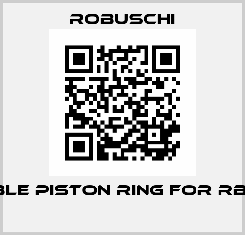 FLEXIBLE PISTON RING FOR RBS 15/V  Robuschi