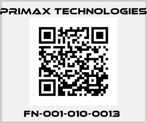 FN-001-010-0013  Primax Technologies