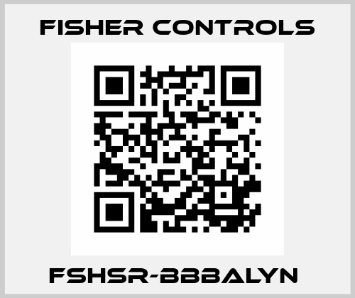 FSHSR-BBBALYN  Fisher Controls