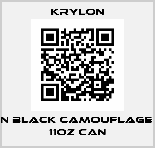 Fusion Black Camouflage Paint 11oz Can Krylon
