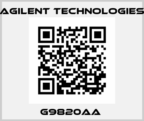 G9820AA  Agilent Technologies