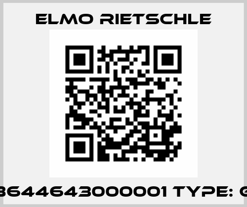 p/n:8644643000001 Type: G-BH1 Elmo Rietschle