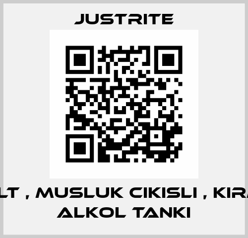 11,4 LT , MUSLUK CIKISLI , KIRMIZI ALKOL TANKI Justrite