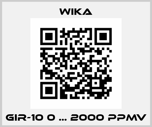 GIR-10 0 ... 2000 ppmv Wika