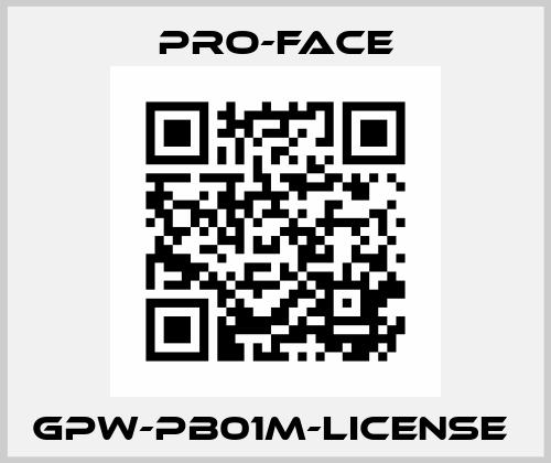 GPW-PB01M-LICENSE  Pro-Face