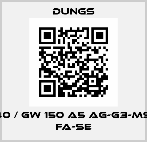 225940 / GW 150 A5 Ag-G3-MS6-V12 fa-se Dungs