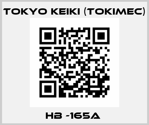 HB -165A  Tokyo Keiki (Tokimec)