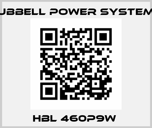 HBL 460P9W  Hubbell Power Systems