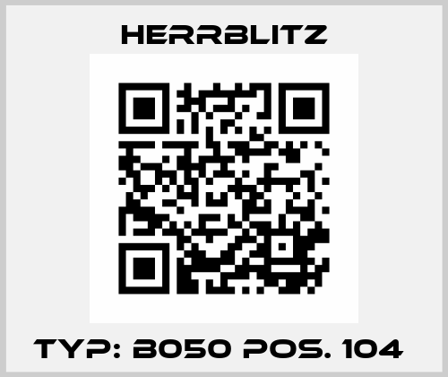 Typ: B050 Pos. 104  Herrblitz