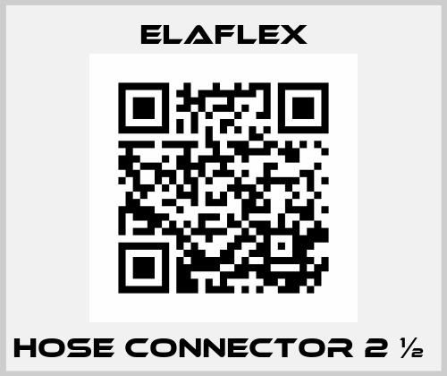 Hose Connector 2 ½  Elaflex