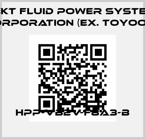 HPP-VB2V-F8A3-B JTEKT FLUID POWER SYSTEMS CORPORATION (ex. Toyooki)