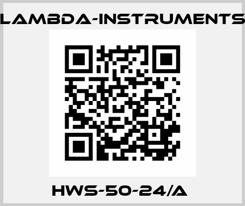 HWS-50-24/A  lambda-instruments