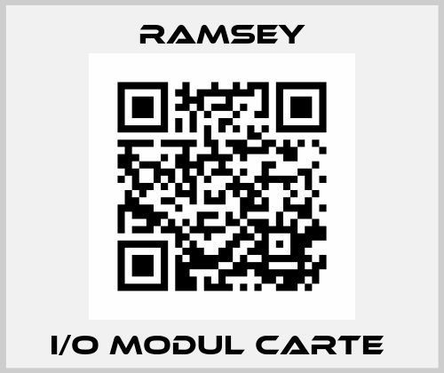 I/O MODUL CARTE  Thermo Ramsey
