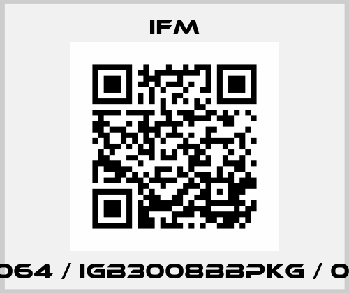IG6064 / IGB3008BBPKG / 0,4M Ifm