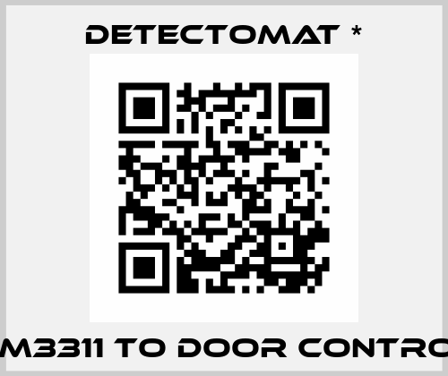 IOM3311 TO DOOR CONTROL  Detectomat *