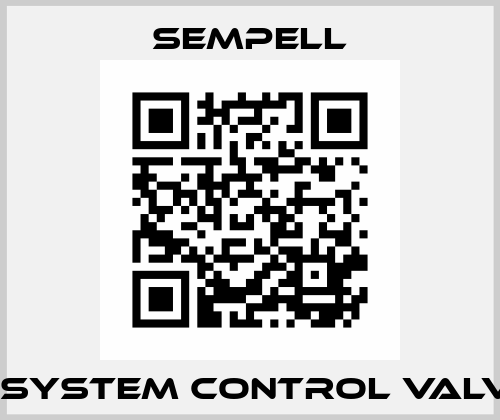 IP SYSTEM CONTROL VALVE  Sempell