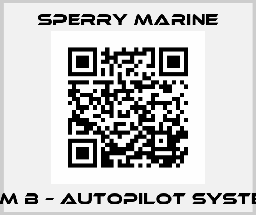 Item B – Autopilot System  Sperry marine