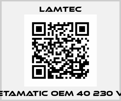 ETAMATIC OEM 40 230 V Lamtec