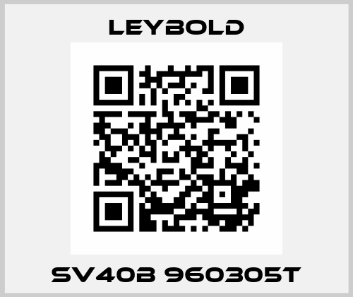SV40B 960305T Leybold