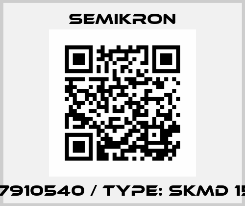 PN: 07910540 / Type: SKMD 150F12 Semikron