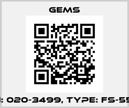 P/N: 020-3499, Type: FS-550E Gems