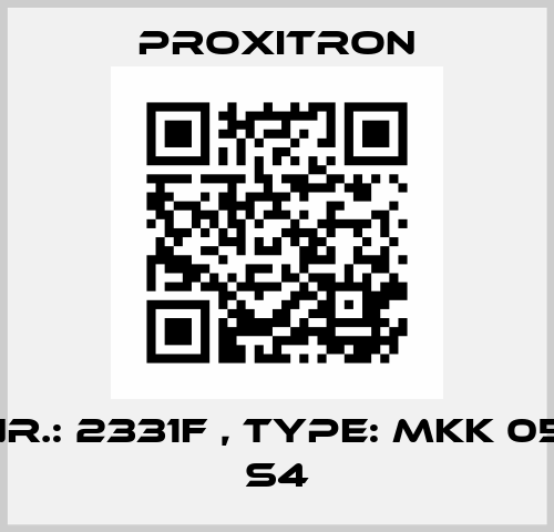 Art.Nr.: 2331F , Type: MKK 050.190 S4 Proxitron