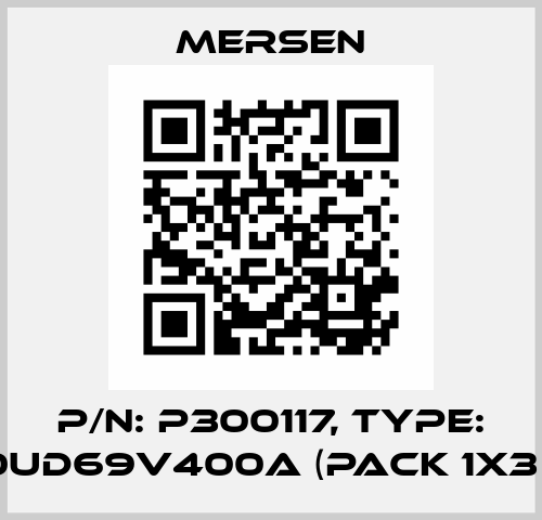 P/N: P300117, Type: PC30UD69V400A (pack 1x3 pcs) Mersen