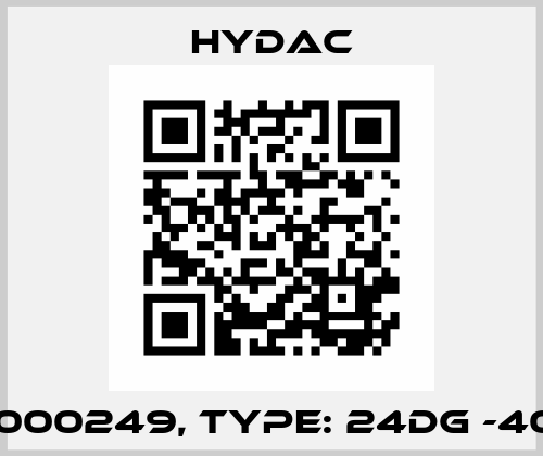 P/N: 3000249, Type: 24DG -40-1836 Hydac