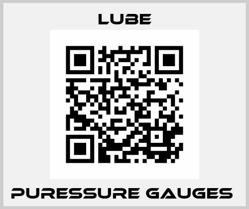 Puressure gauges  Lube