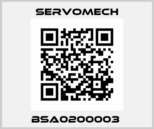 BSA0200003  Servomech