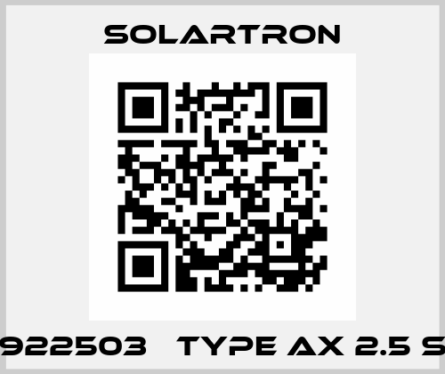 922503б Type AX 2.5 S Solartron